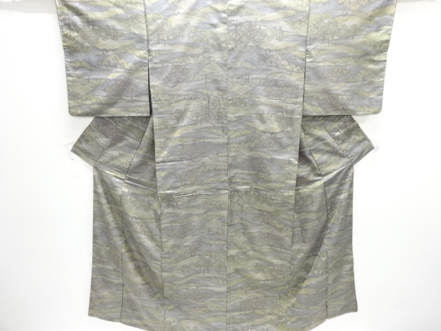 JAPANESE KIMONO / OMESHI / NISHIJIN-ORI / WOVEN TREES